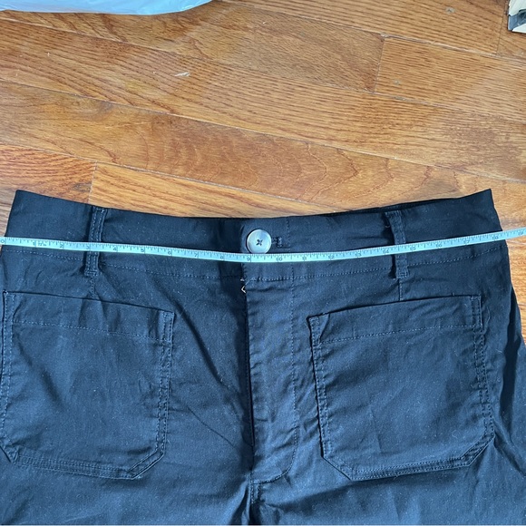 Maeve by Anthroplogie Colette Crop Wide-Leg Pants, size 34 Petite, Black - Picture 5 of 5